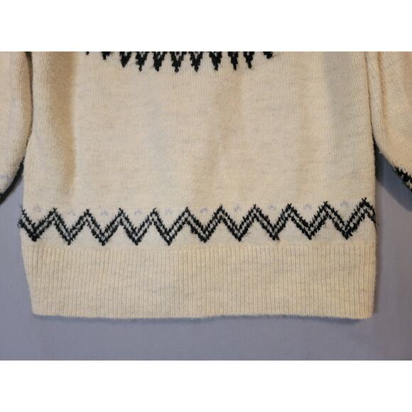 A New Day Fair Isle Turleneck Sweater Womens Sz Small Ivory Purple Black Gray - Picture 8 of 14